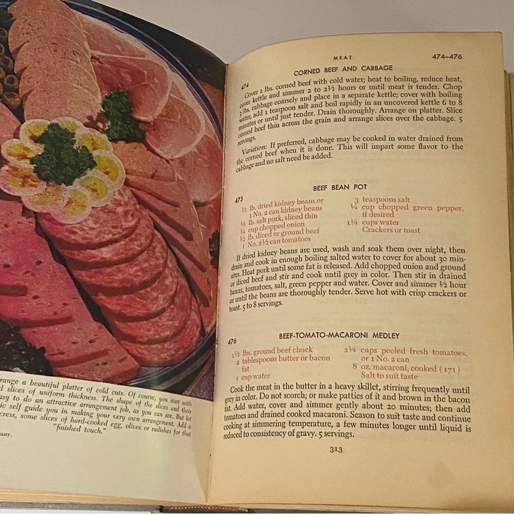 1953 The Modern Family cookbook by Meta Given - Picture 9 of 12